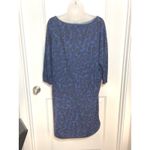 H by Halston  Blue Black Abstract Print Tunic Dress Size M Photo 5