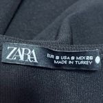 ZARA  Black Ribbed Knit Sleeveless Sweetheart Neck Pullover Crop Tank Top Size S Photo 2