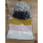 Lulus  Annalise multi color block pom pom beanie Photo 2