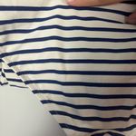 J.Crew navy and white striped rash guard one piece swimsuit size 8 Photo 8