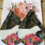 Camo Cow Earrings Photo 0