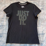 Nike Black Just Do It Short Sleeve Tee Women's XL Photo 0
