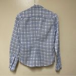 Frank & Eileen Shirt Blue & White Plaid Italian Linen Button Up Barry XXS READ Photo 1