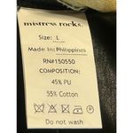 Mistress Rocks  Womens Black Baggy Vegan Faux Leather Trousers Size Large (5164) Photo 7