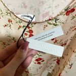 NEW Rumored Loverboy Mini Dress Satin Cream Red Rose Vine Floral Size Small Photo 11