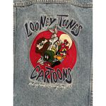 Vintage Warner‎ Bros Looney Tunes jean denim jacket M Size M Photo 2