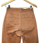 Everlane Curvy High Rise Ochre Crop Pants 2 Straight Leg Rust Copper Twill Photo 5