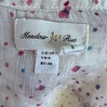 Anthropologie Meadow Rue White And Red Confetti Button Down Shirt Size 6 Photo 8