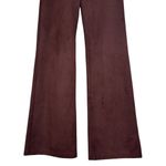 Betabrand  Brown Faux Suede Fall Bootcut Stretch Waist Pants Size Medium Photo 3