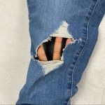 Universal Threads Universal Thread Medium Wash Destroyed Denim‎ High Rise Cuffed Skinny Jean Photo 9