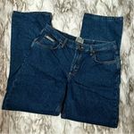 CE Schmidt Workwear Flannel Lined Womens Sz 14 X 34 Denim Blue Jeans Pink Check Photo 1
