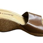 No Boundaries  Heeled Clog Sandals Open Toe Brown  Women's Size 9.5 Eur 42 Sku 21 Photo 7