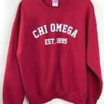 Gildan CHI OMEGA Sorority Sweatshirt Vintage Large Photo 0