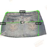Streetwear Society Size 5  Pattern Pocket Denim Micro Mini Skirt Photo 2