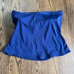 Lands End Womens Solid Navy Blue Strapless Tankini Swim Suit Top Plus Size 16W Photo 1