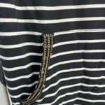 Chico's Chico’s Zynergy 2 modal blend 12/14 L striped gold chain hoodie casual travel Photo 3