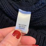 Banana Republic  Cableknit Sweater Top Buttons Blue Small S Photo 7