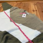 Andree by Unit Colorblock Chevron Cable Knit Ribbed Long Sleeve Crewneck Sweater 3X New Plus Photo 4