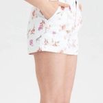 American Eagle Floral High Rise Cuffed Mom Shorts Photo 4