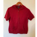 Cashmere Lord & Taylor Red 100% Cashmere Hoodie Size Medium Photo 0