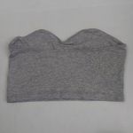 ASOS Gray The Crop Bandeau 2 NEW Coquette Girl Bratz Cosplay Fairycore Festival Photo 1