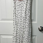 EUC RIXO women’s basketball team white cream black polka‎ dot ruffle lined dress Size XS Photo 0
