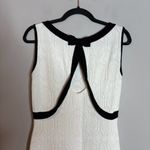 Luisa Spangoli white knit black trim dress Photo 2