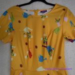 Unique Vintage  Gwynnie Bee Garden‎ Party Yellow Dress, M Photo 3