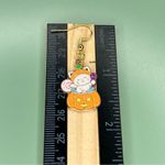 Cute Halloween Cat in a Pumpkin Full of Candy Earrings Orange Photo 2