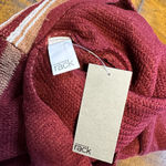 Nordstrom  red and yellow sweater pancho NWT Photo 1