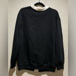 PINK - Victoria's Secret  NWT Boyfriend Cardigan Black and Cream Varsity sweater S Photo 3