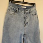 PacSun  high rise straight jeans light wash buttonfly distressed Women’s size 25 Photo 2