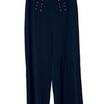 Vintage Mugler Pullover High Waist Wide Leg Pants Blue Womens 38 Size 2 Photo 0