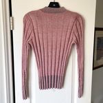 Qiviuk Ines Pullover Sweater Bison Merino Mulberry Silk Knit Pink Small EUC Photo 8