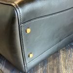 Donna Karan Valley Stream Black Leather Tote with Gold Accents NWT Photo 4