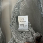 Elan  Silver Sheer Knitted Zip Up Cardigan(Size Small) Photo 6
