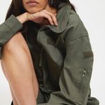 Good American  army green utility romper jumpsuit Photo 3