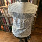 CAbi  S white Lacy sleeveless business casual normcore top Photo 1