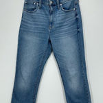 Madewell The High-Rise Slim BoyJean in Medium Wash Size 29 Casual Raw Hem Photo 0