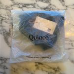 Quince NWT  Women's Teal Blue V Neck Bikini Top Sz XL - Sold out online Photo 4