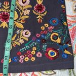 Umgee  womens small Julia floral embroidered lined skirt grey boho hippie NWT Photo 11