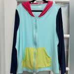 Lands End Swim Colorblock Zip Photo 1