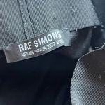 RAF SIMONS • Solid Black Cotton Wide Leg Denim Elastic Waist Pants Jeans Size L Photo 10