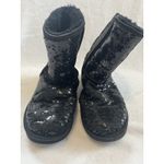 UGG  Australia Boots Classic Short Sparkle Sequin 3161 Women's Size 7 Black Photo 3