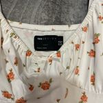 ASOS NWT $35 •  Design • Mini Dress • Sleeveless • White Red Floral • Bow • Sz 10 Photo 9
