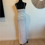 B. Smart  White Sequin Prom Dress Photo 5
