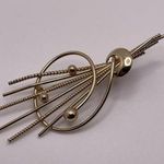 GF Vintage Signed Danecraft 1/20 12kt Gold Filled Pin Brooch Photo 3