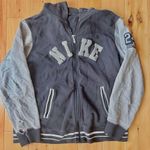 Nike Vintage Y2K Cotton Distressed Hooded Zip-Up Jacket Photo 3