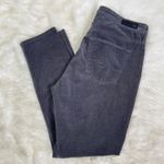 AG Adriano Goldschmied AG Jeans The Stevie Ankle Petite Corduroy Gray Slim Straight Pants Size 28P Photo 2