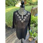 Denim & Co Trendy Design Embroidered V Photo 4